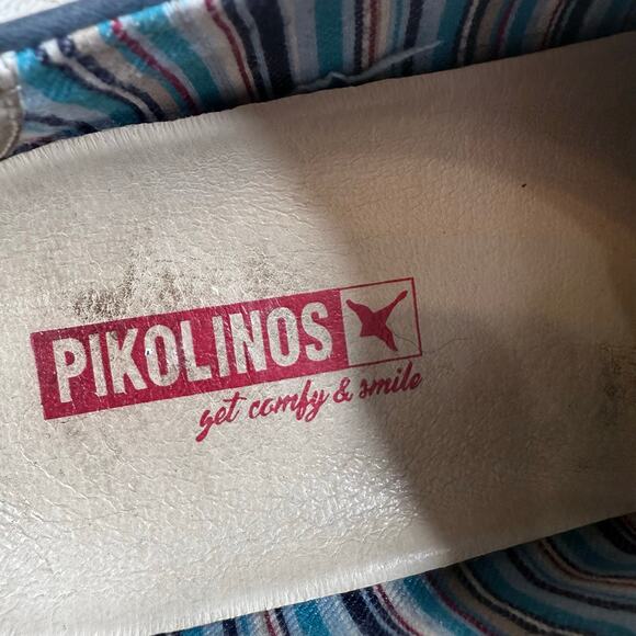 PIKOLINOS Men's 45 US 11, 11.5 Olvera Lace Up Oxford Leather Shoes Blue Brown - Picture 6 of 12